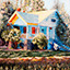 Home Sweet Home, painting by Pescatore, subject country home located in Mendocino County, California, oil, 24x36, ©1985, category LAND